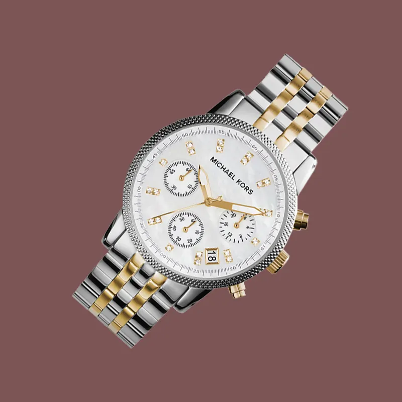 Michael Kors Ritz Chronograph Two-tone Ladies Watch- MK5057